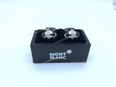 AAA Grade Fake Montblanc Cufflinks Stainless Steel Silver